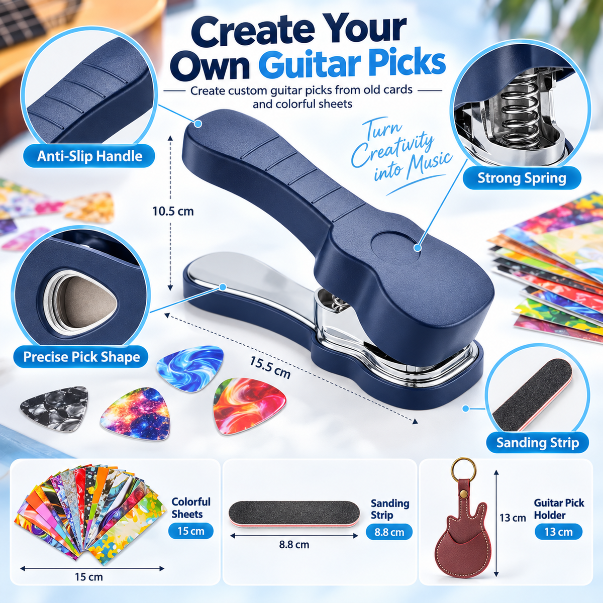 DIY Guitar Pick Maker Punch Kit