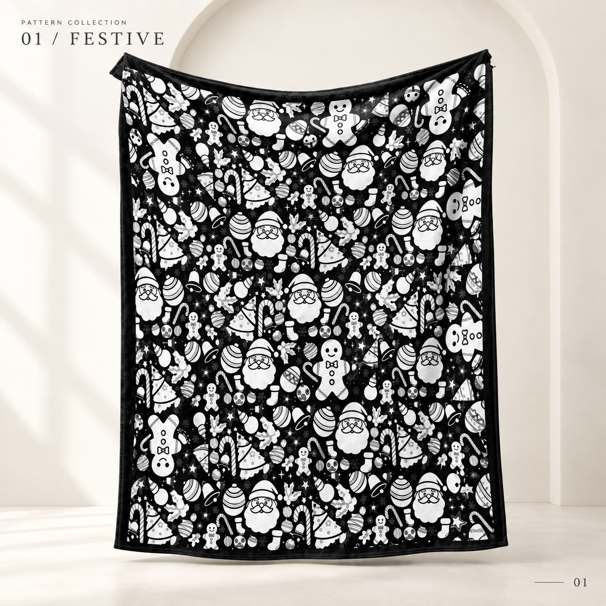 (KIT) DIY Halloween Coloring Blanket with 24 Markers, 150 × 125 cm