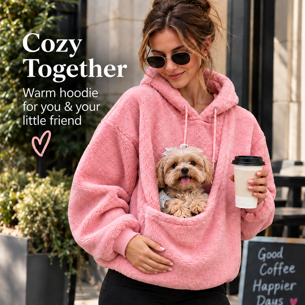 Plush Pet Pocket Hoodie