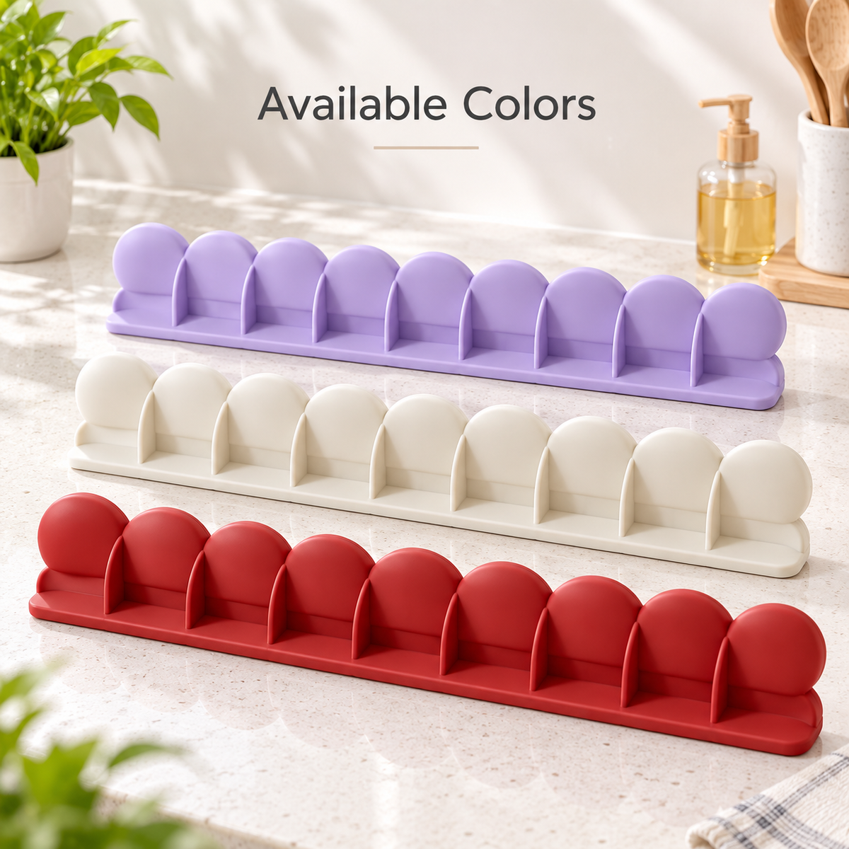 Silicone Sink Splash Guard with Suction Cups, Kitchen Water Blocking Barrier