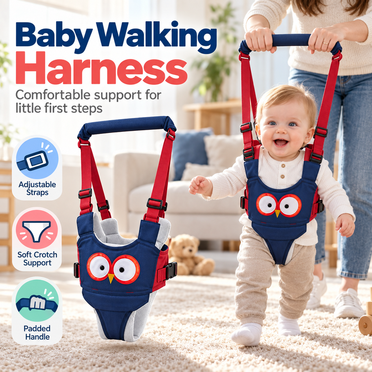 Detachable Baby Walking Harness