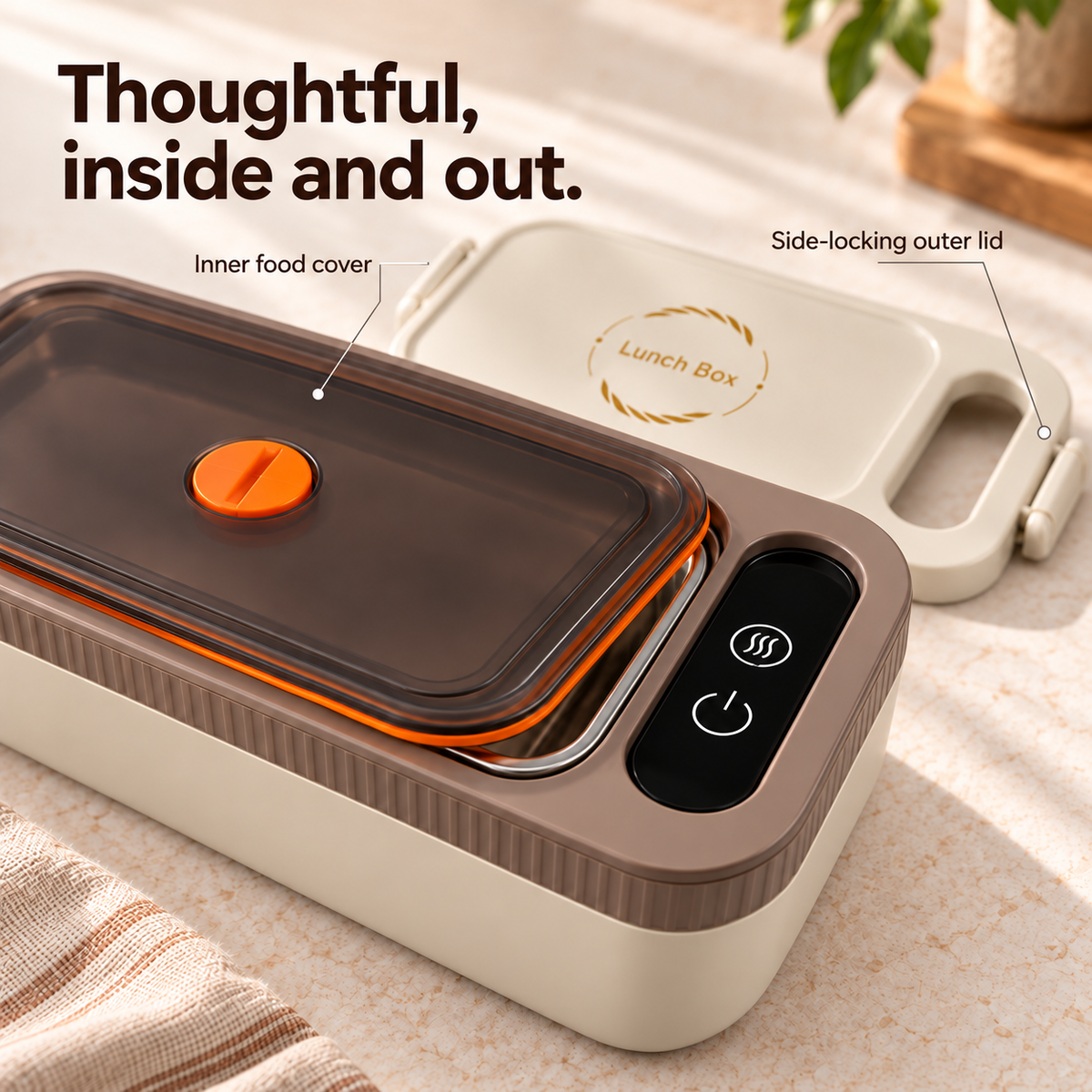Cordless Heated Lunch Box – 900 ml