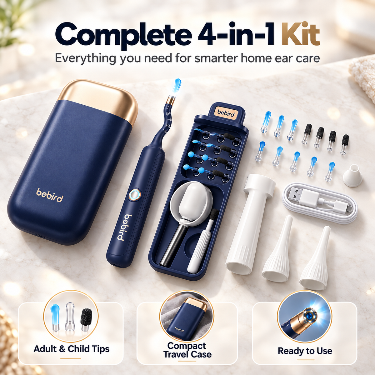 Bebird EarSight Plus Smart Visual Ear Cleaner Kit