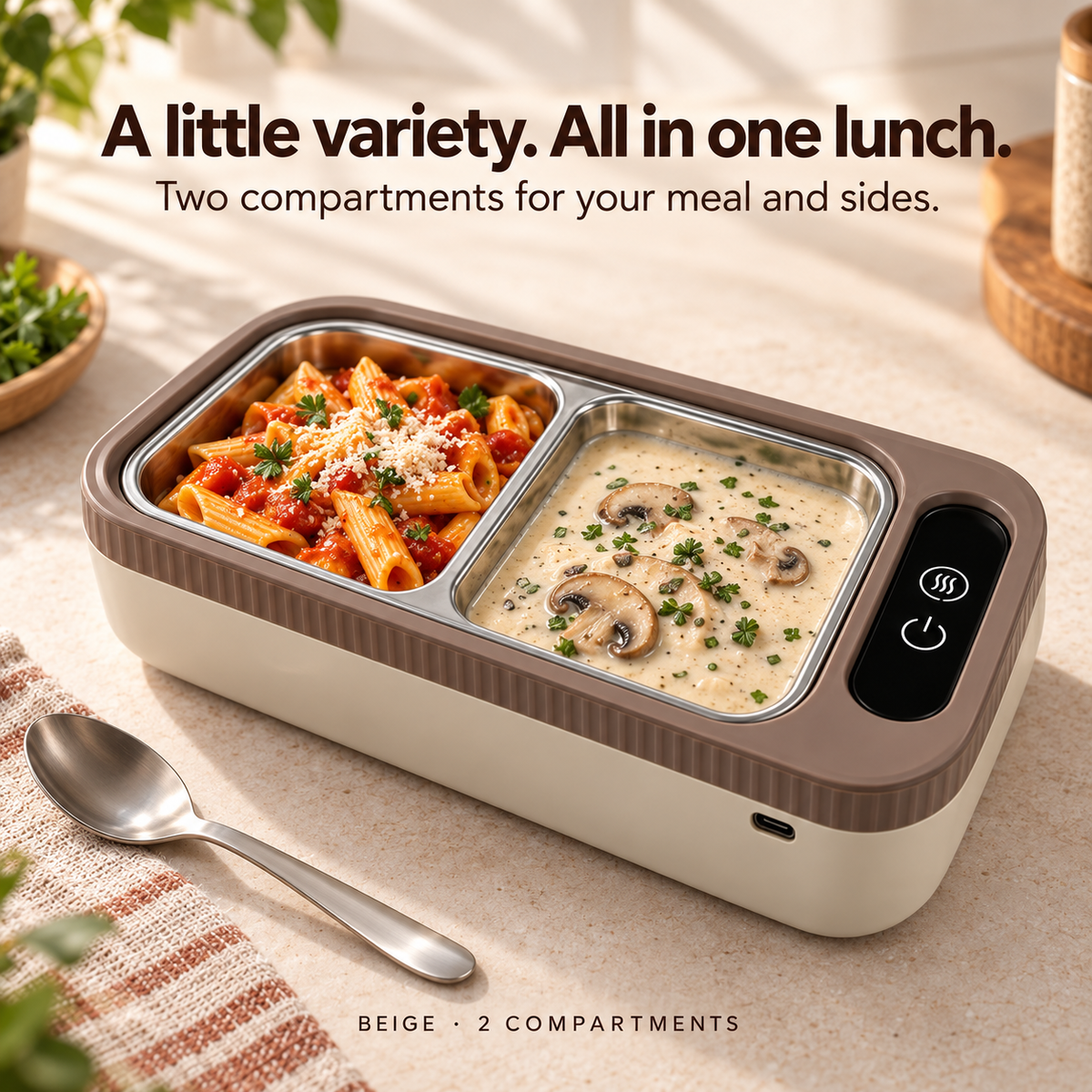Cordless Heated Lunch Box – 900 ml