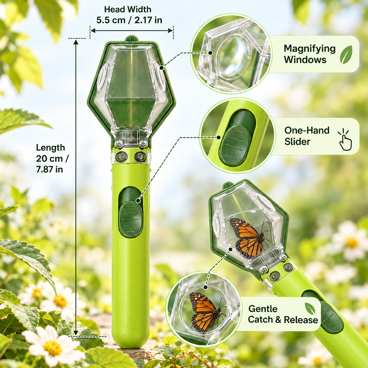 Handheld Bug Catch & Release Tool