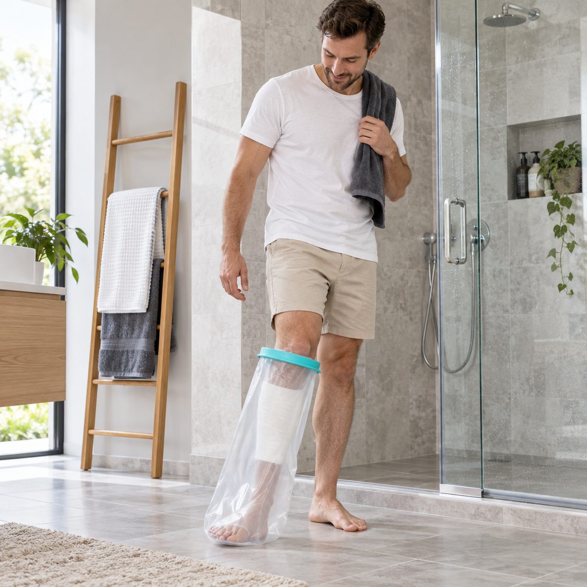 Waterproof Cast and Bandage Shower Cover, Reusable Arm and Leg Protector