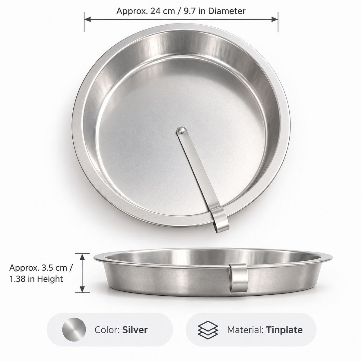 360° Easy-Release Round Cake Pan – Non-Stick Tinplate Baking Mold