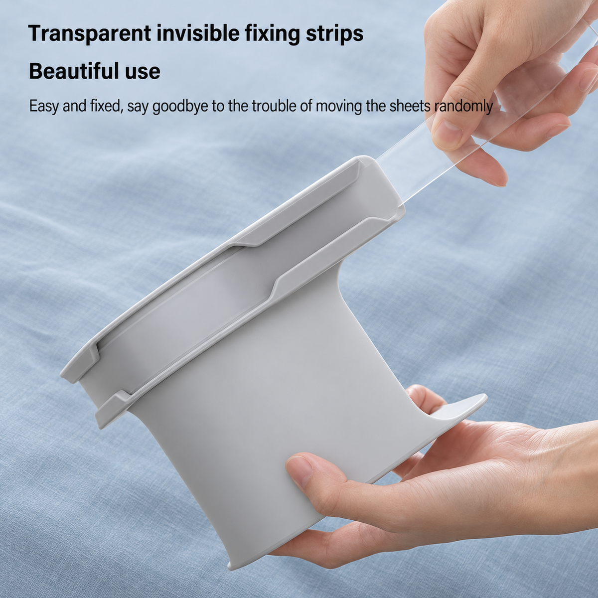 Heavy-Duty Bed Corner Sheet Grippers, Non-Slip Adjustable Mattress Straps
