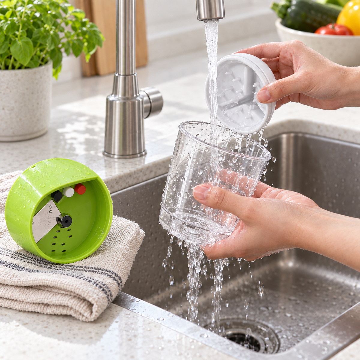 TwistCut 4-in-1 Manual Vegetable Spiralizer