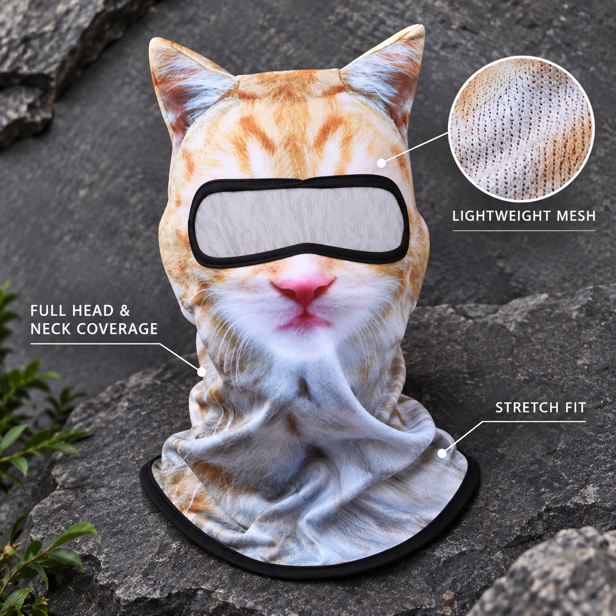 WildPaws 3D Animal Face Balaclava