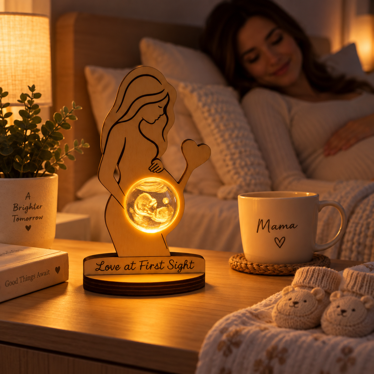 Custom Photo Crystal Ball Night Light
