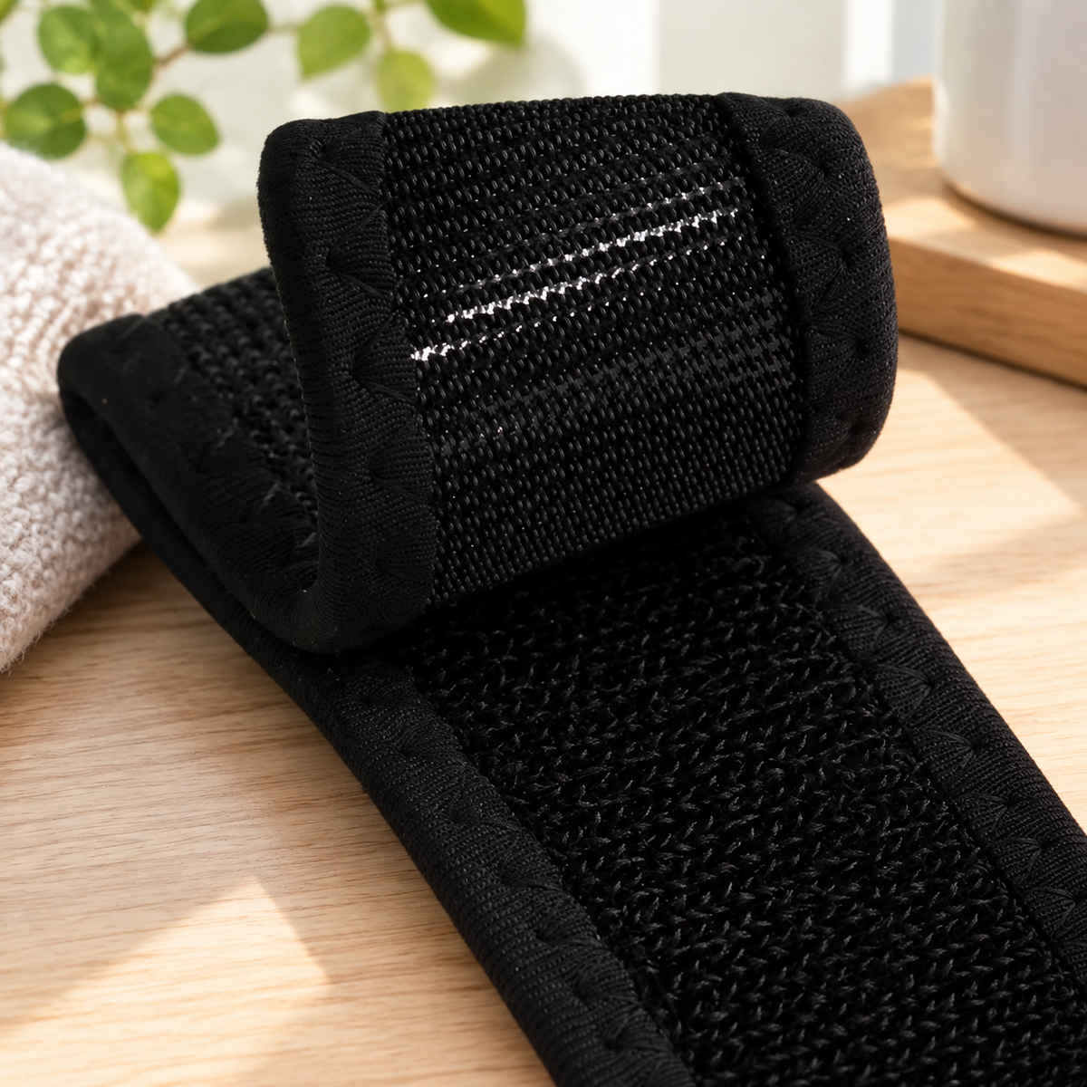 Adjustable Buckleless Elastic Belt, Ultra-Soft Hook-and-Loop Waist Belt