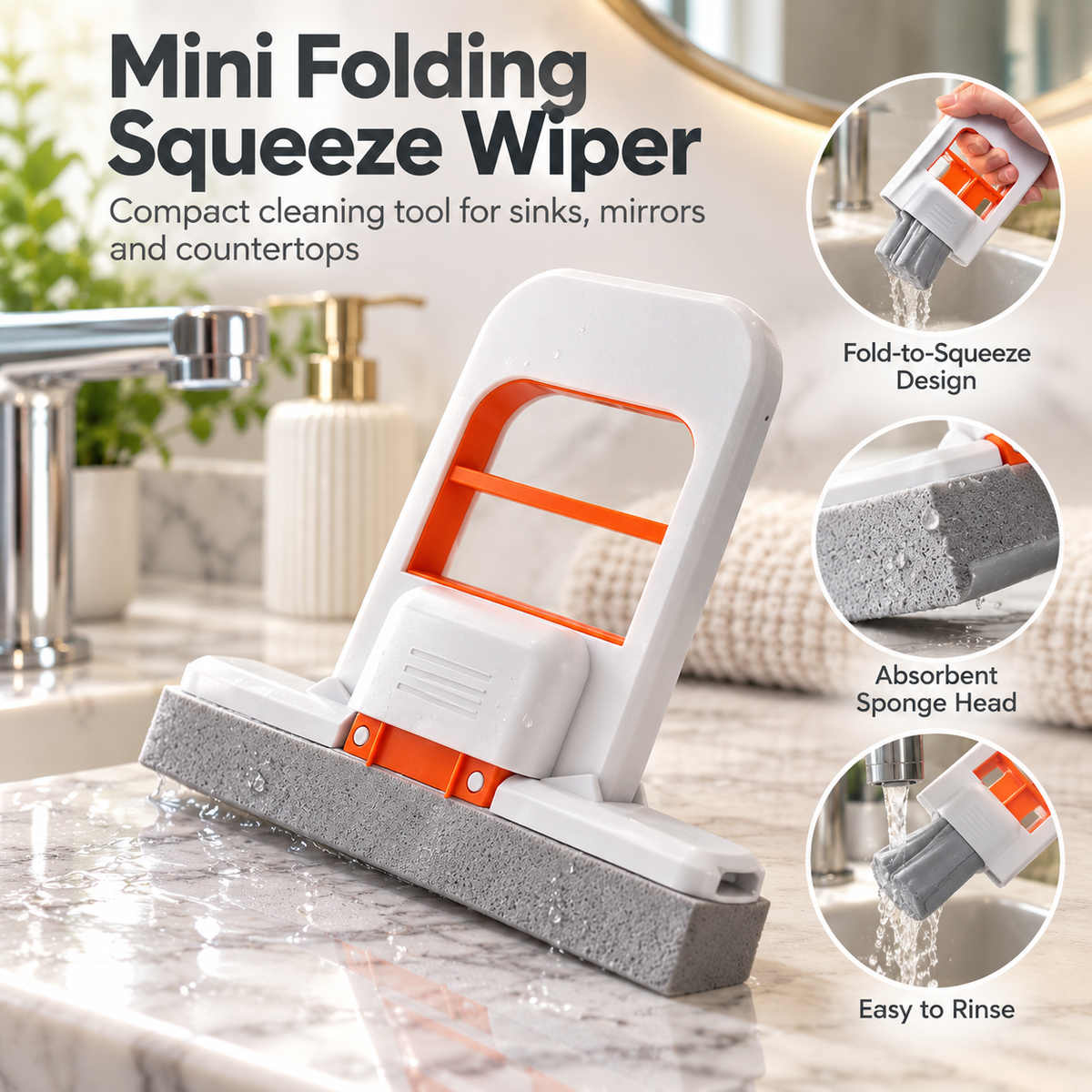 3-Piece Foldable Handheld Cleaning Set