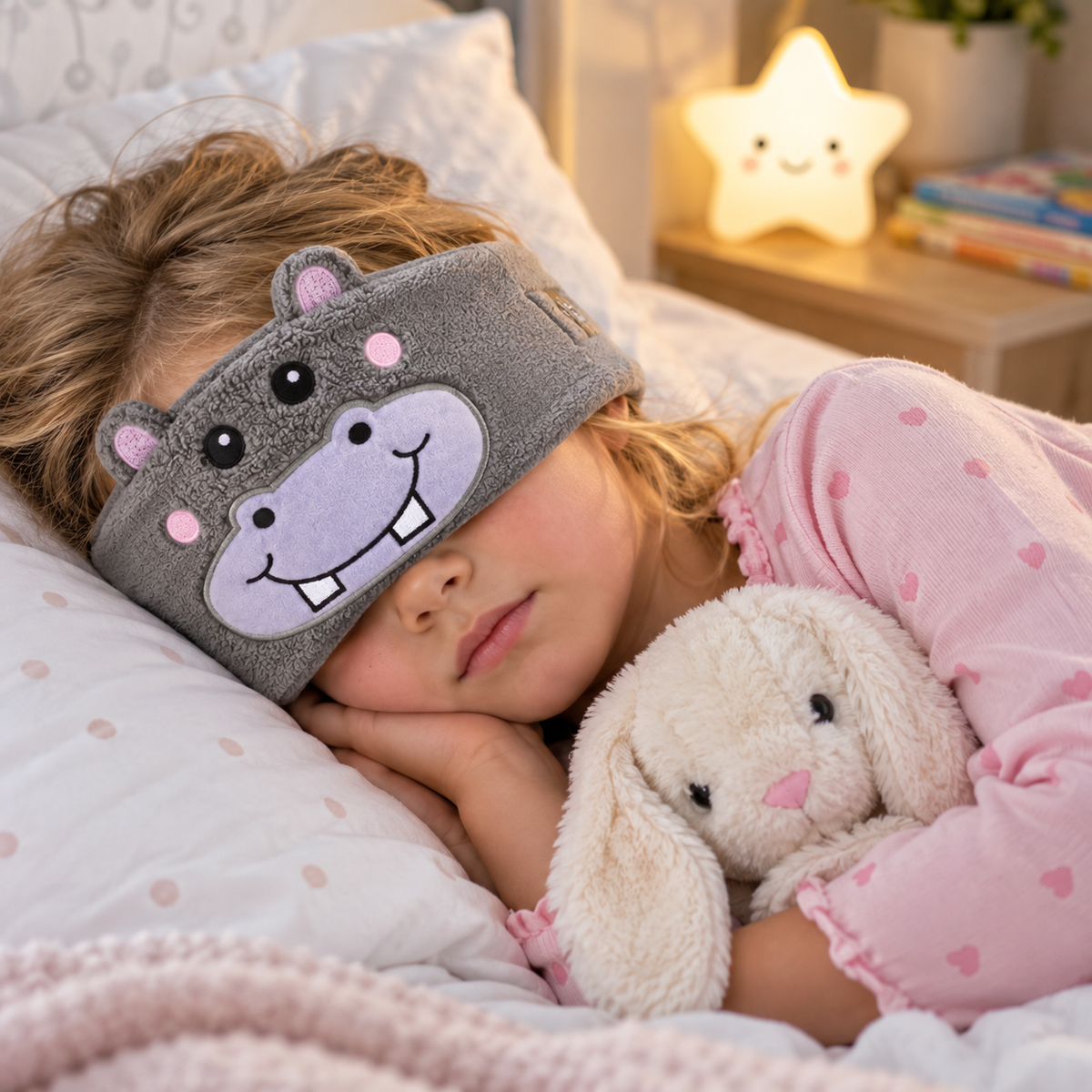 Cartoon Animal Bluetooth Sleep Headband with Built-In Wireless Earphones