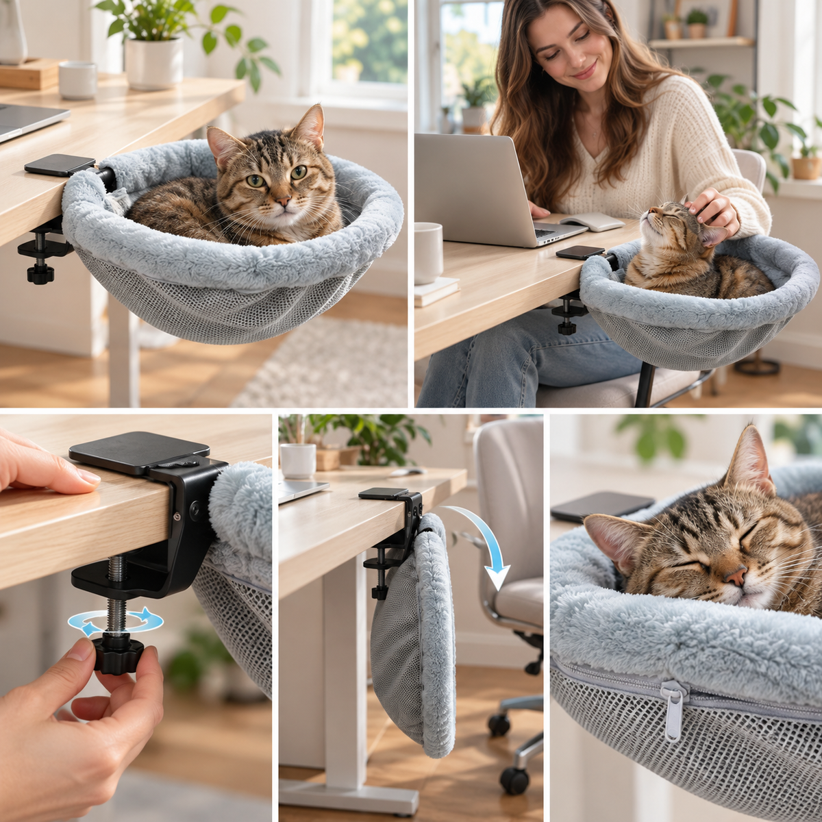Table-Side Cat Hammock Bed