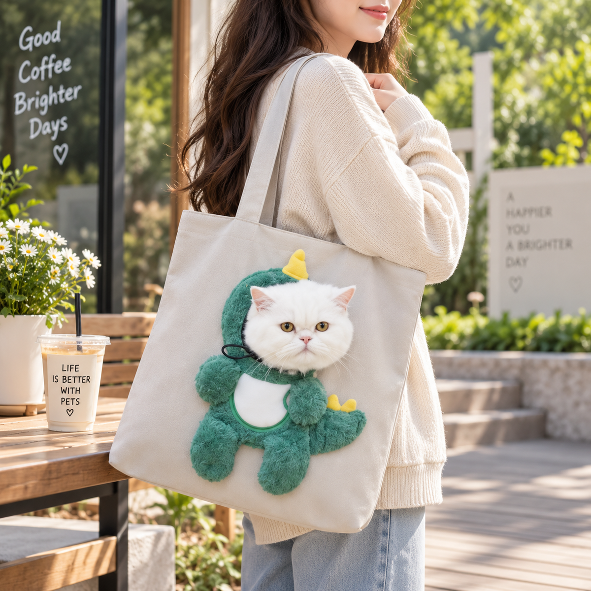CozyPaw Lightweight Pet Carrier Tote – Breathable Small Dog & Cat Travel Bag
