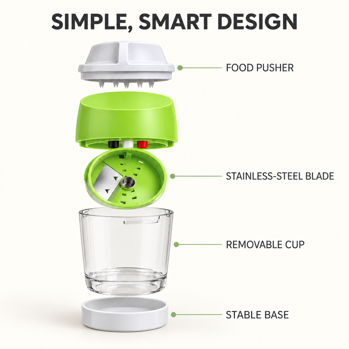 TwistCut 4-in-1 Manual Vegetable Spiralizer