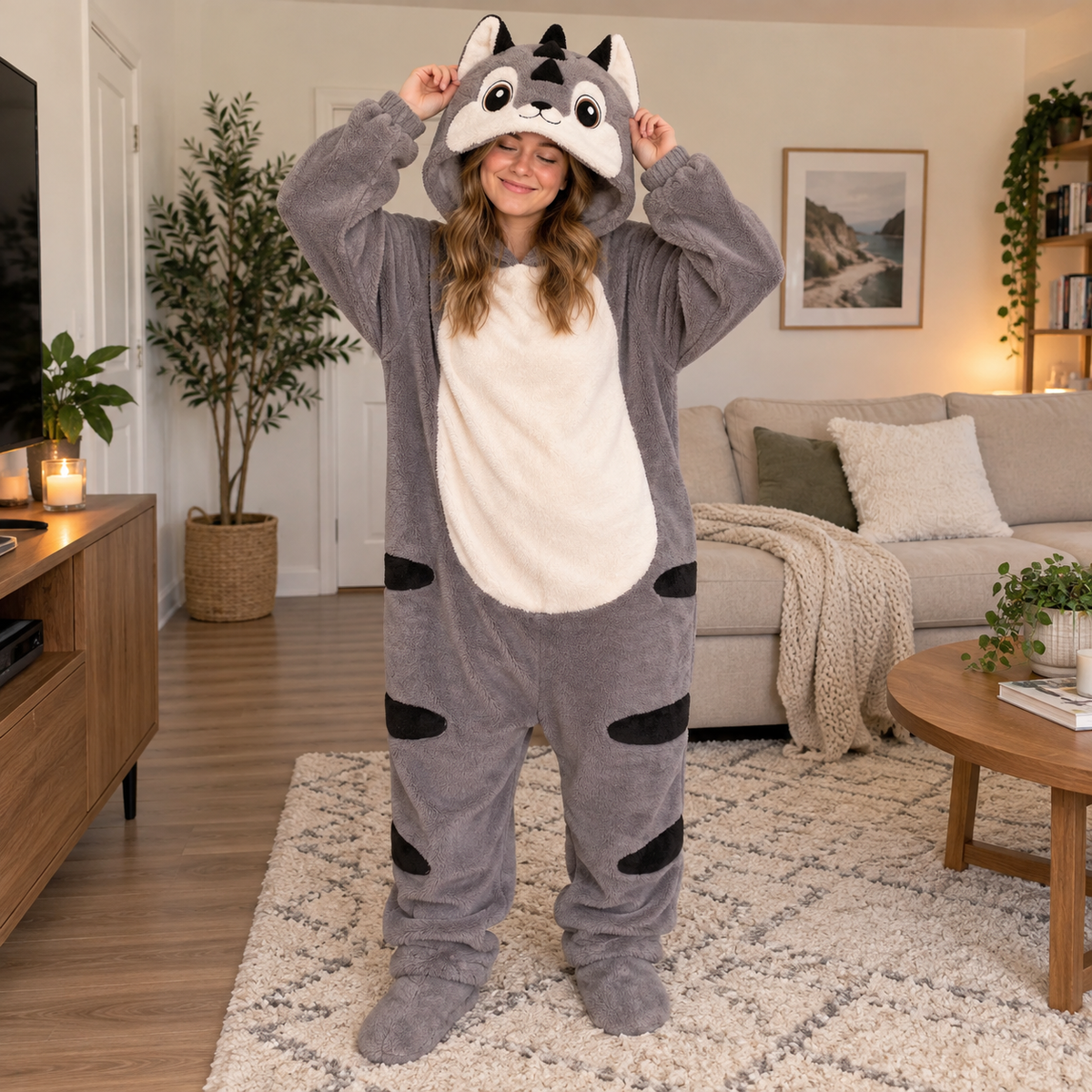 CozyCritter Oversized Plush Character Onesie