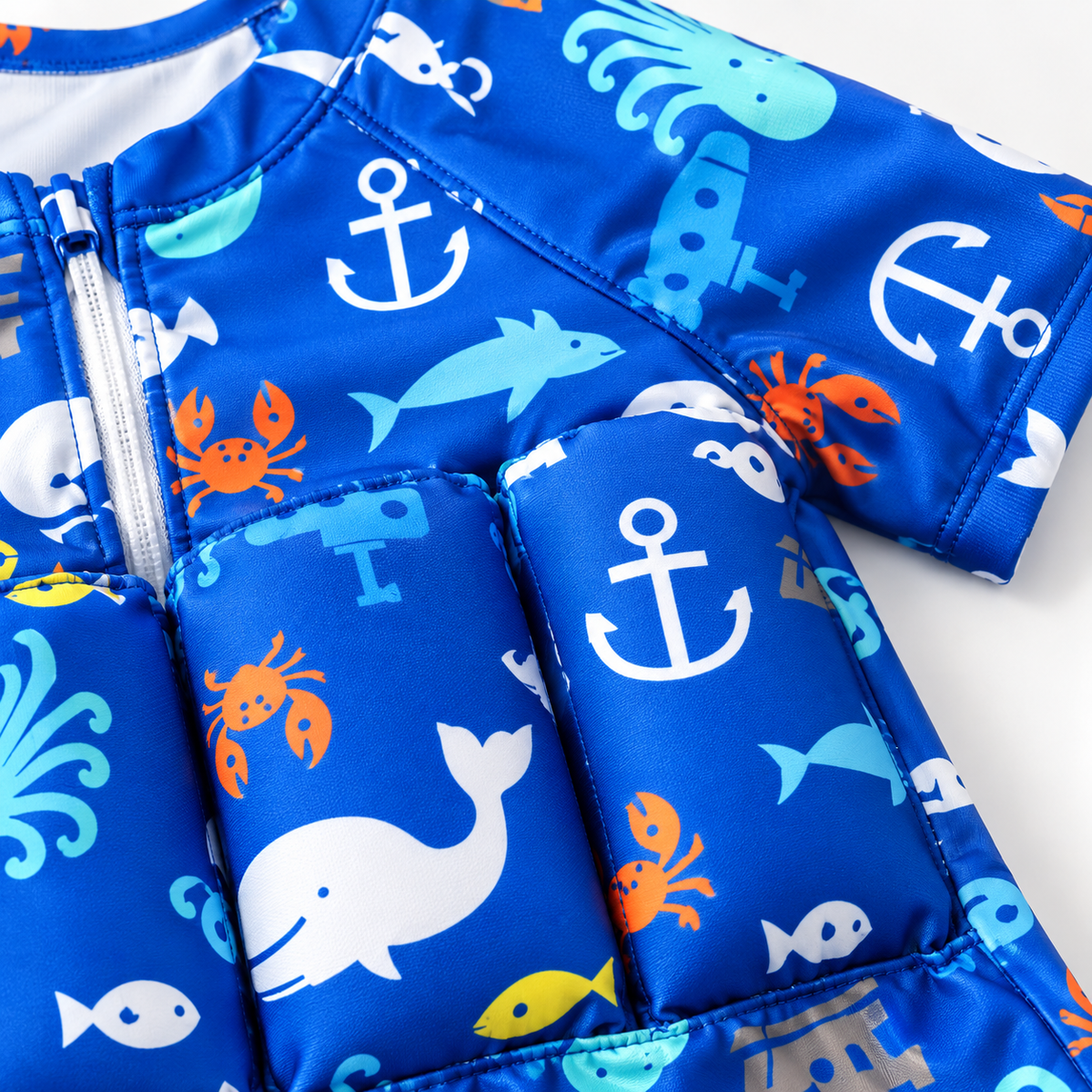 Kids Buoyancy Swimsuit, One-Piece Cartoon Swimwear for Boys and Girls