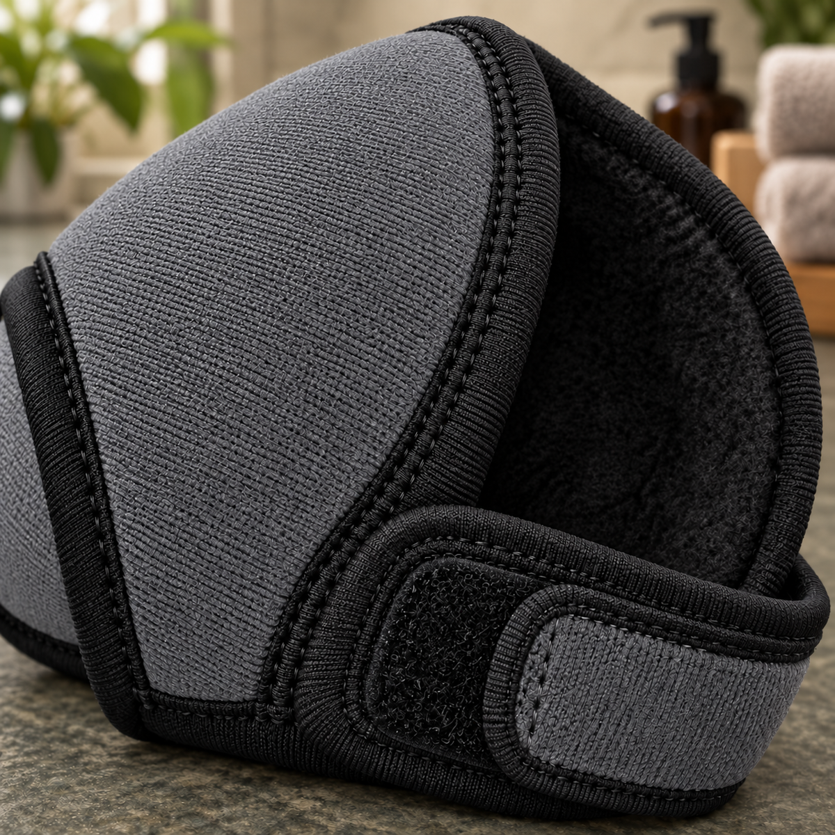 Dog Ear Muffs Noise Reduction Head Wrap, Adjustable Calming Hearing Protection