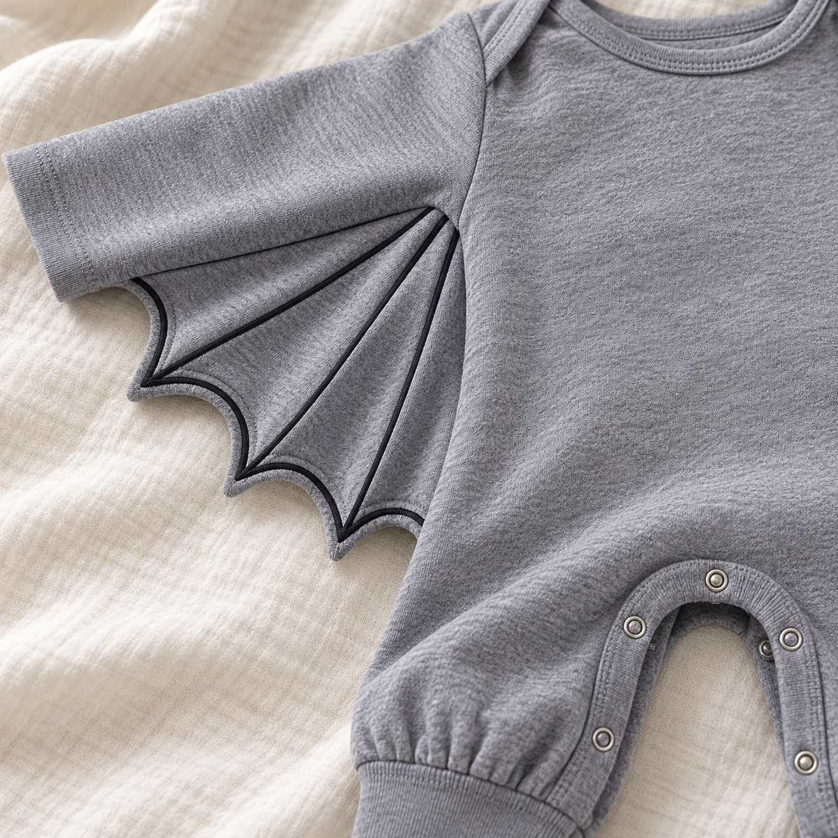 Baby Bat Halloween Romper Costume with Hat Cotton Blend Infant Jumpsuit