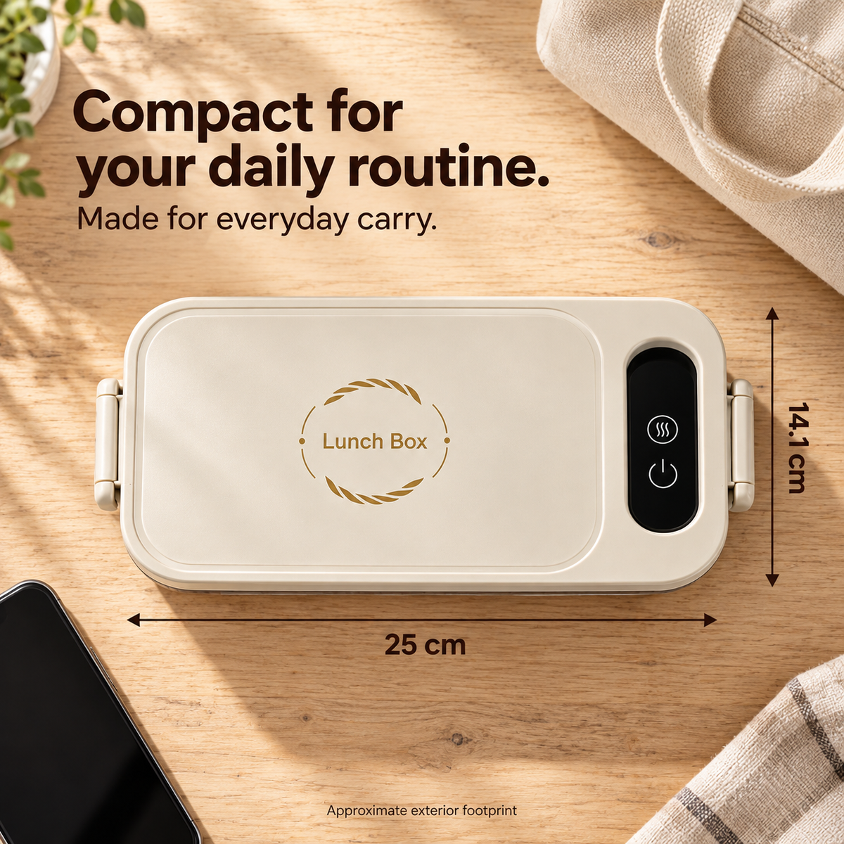 Cordless Heated Lunch Box – 900 ml