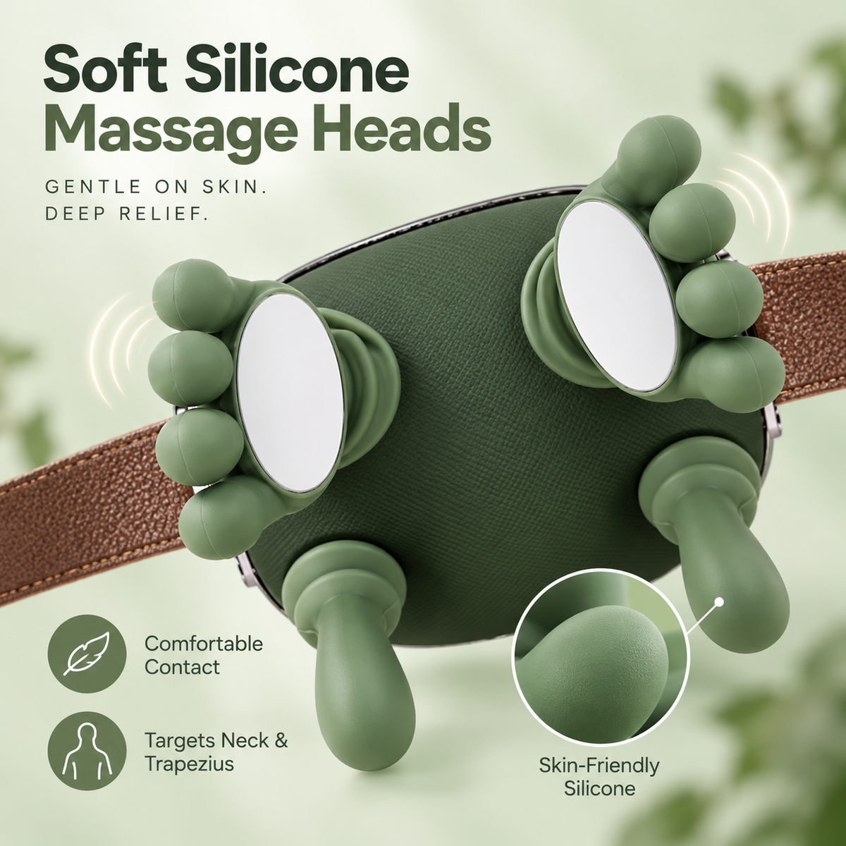 4D Bionic Finger Neck & Shoulder Massager, Wireless Deep-Kneading Trapezius Massager