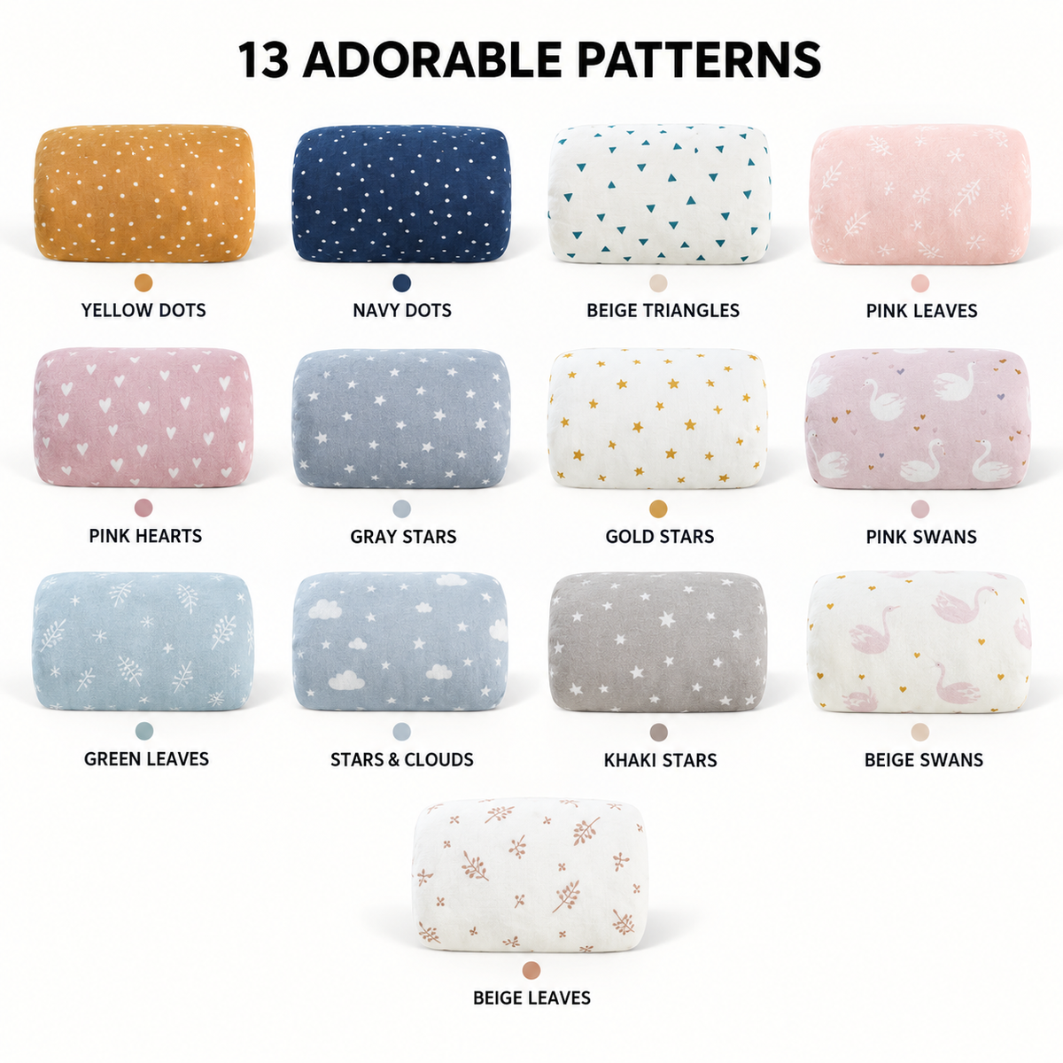 INSULAR Baby Nursing Arm Pillow Cotton Breastfeeding Support Cushion
