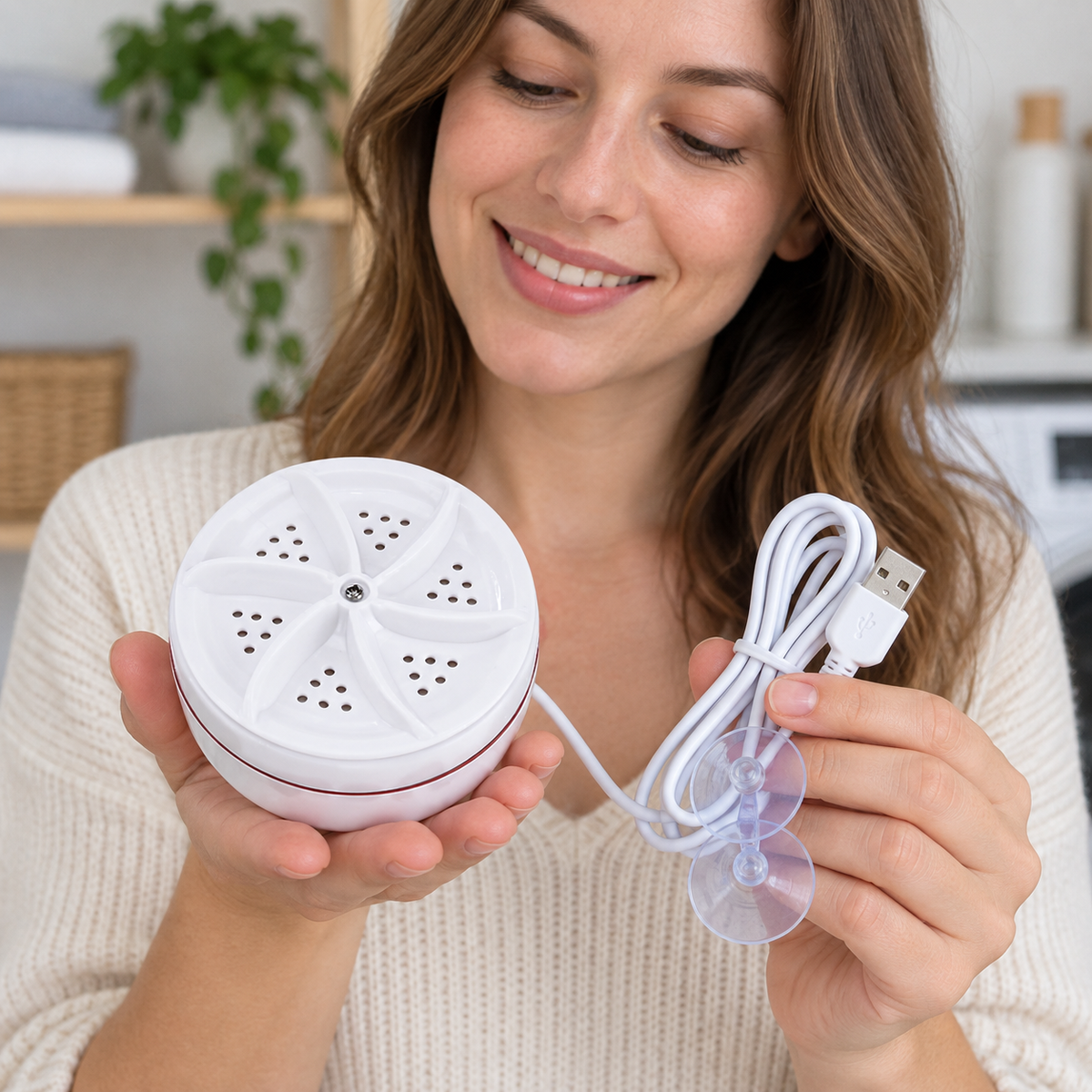 Portable Mini Washing Machine USB Powered Turbo Washer for Underwear Socks and Travel