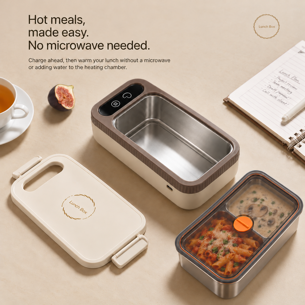 Cordless Heated Lunch Box – 900 ml