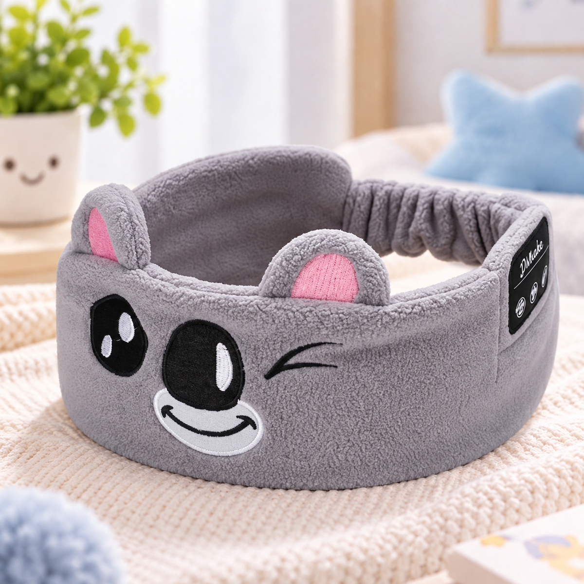Cartoon Animal Bluetooth Sleep Headband with Built-In Wireless Earphones