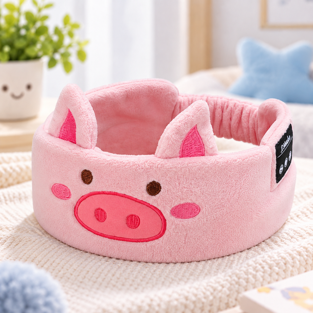 Cartoon Animal Bluetooth Sleep Headband with Built-In Wireless Earphones