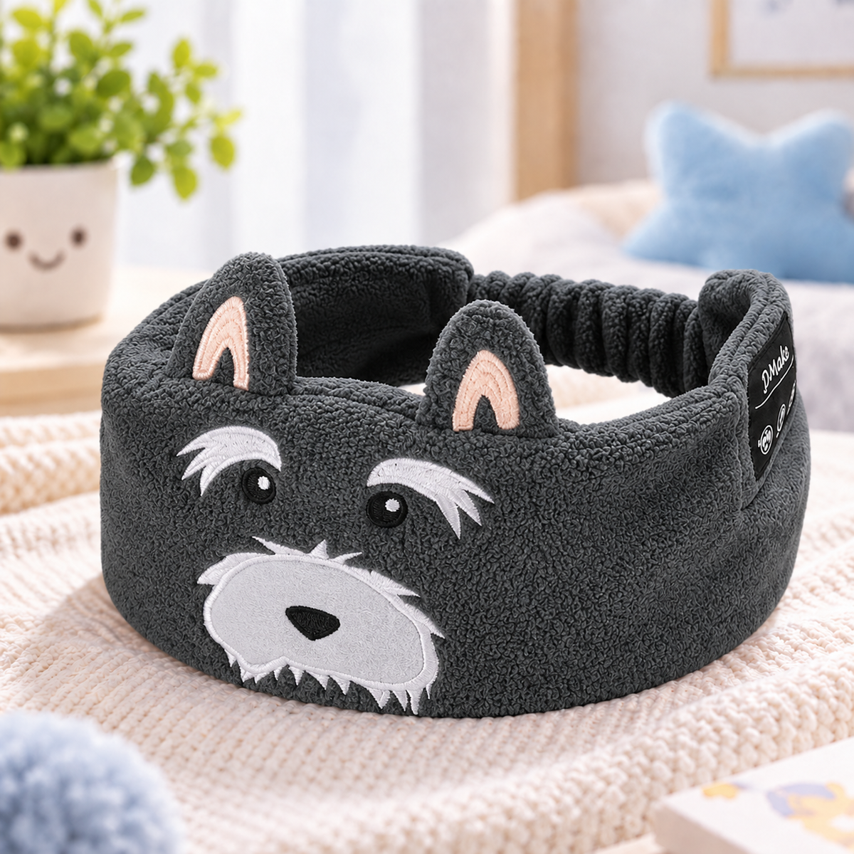 Cartoon Animal Bluetooth Sleep Headband with Built-In Wireless Earphones