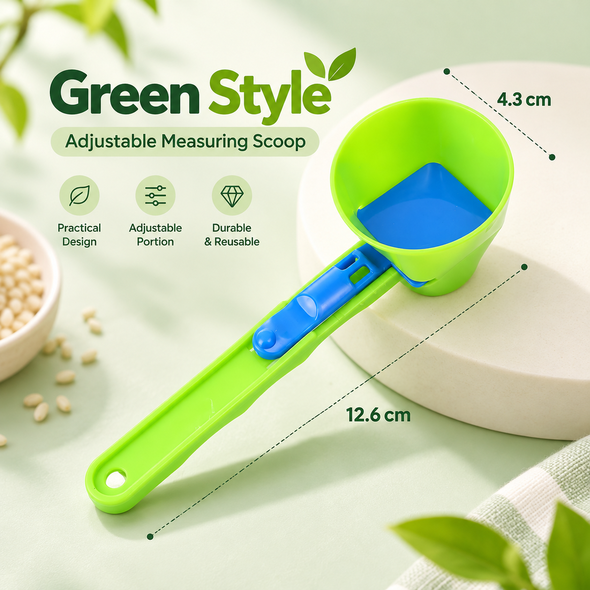 Portable Protein Powder Sliding Spoon