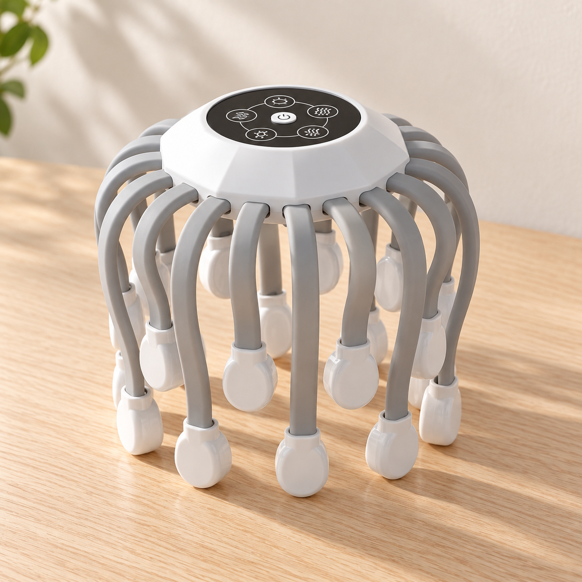 Rechargeable Octopus Scalp Massager with 20 Massage Points & 5 Vibration Modes