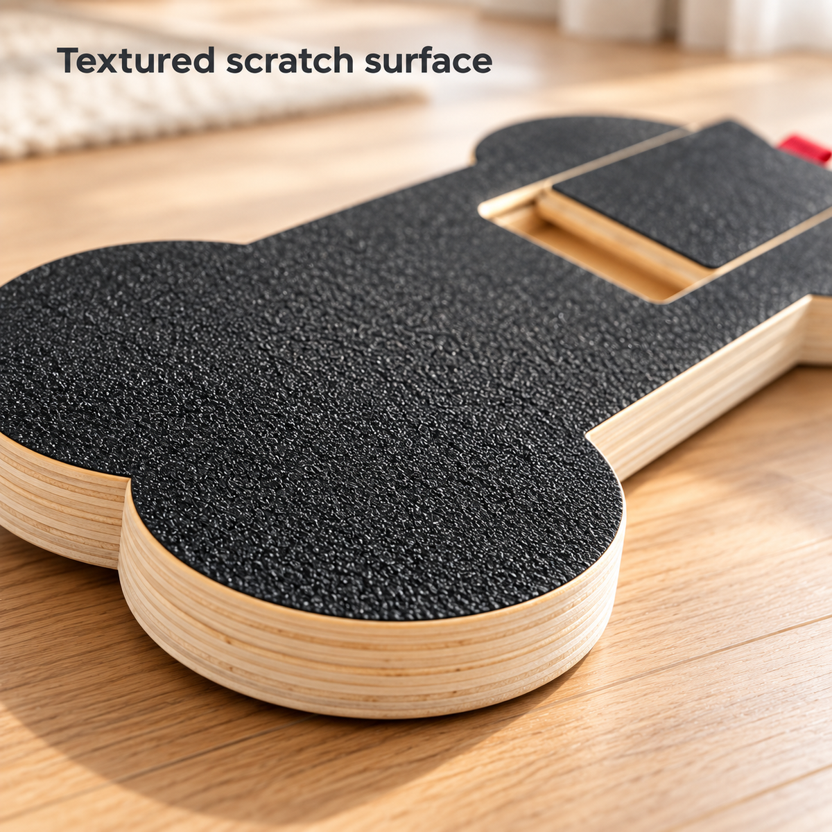 Bone-Shaped Dog Nail Scratch Board with Hidden Treat Compartment