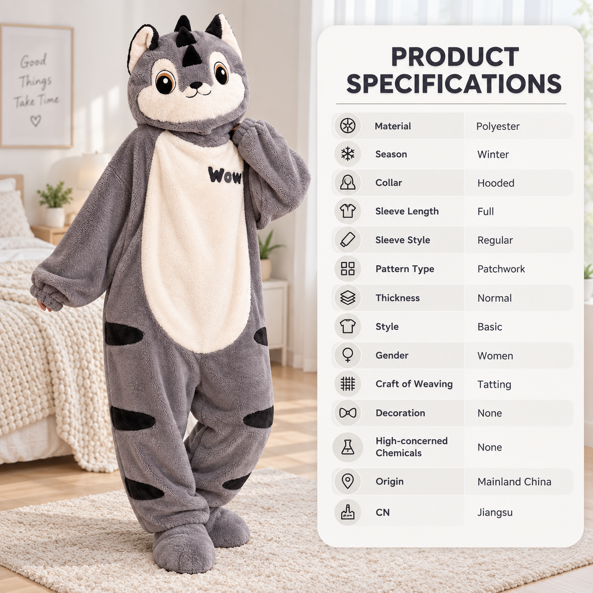 CozyCritter Oversized Plush Character Onesie