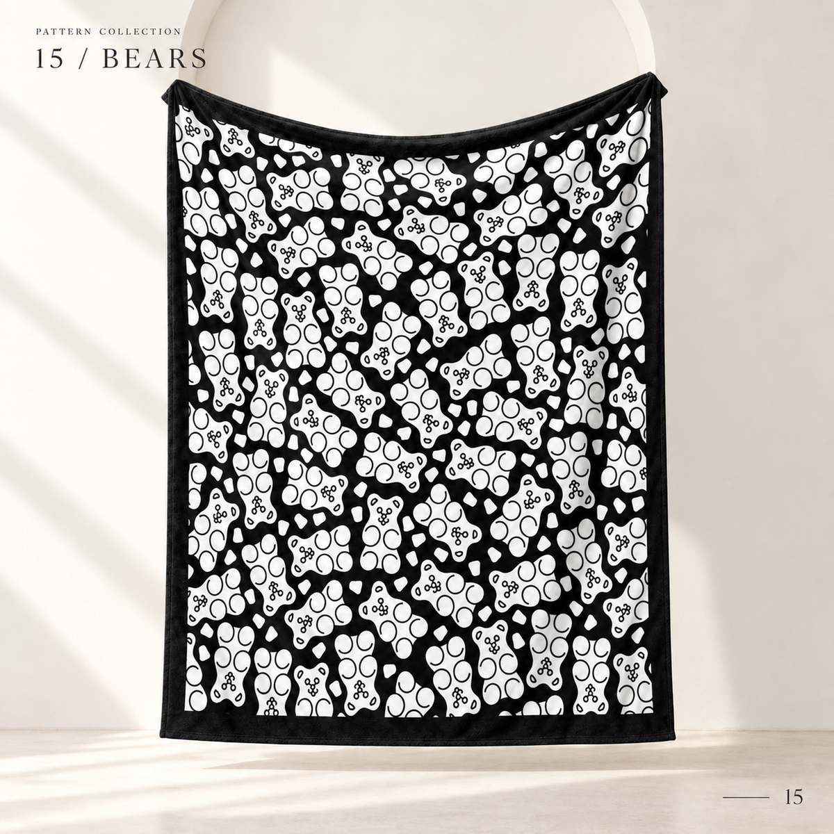 (KIT) DIY Halloween Coloring Blanket with 24 Markers, 150 × 125 cm