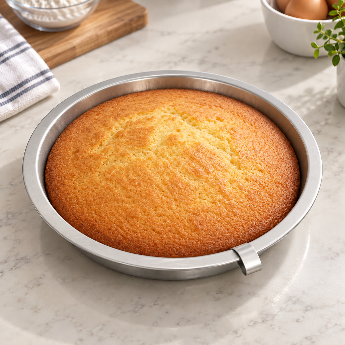 360° Easy-Release Round Cake Pan – Non-Stick Tinplate Baking Mold