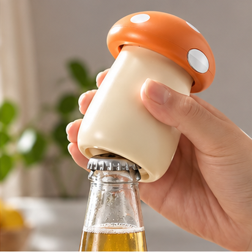 MushroomPop 2-in-1 Magnetic Bottle & Can Opener