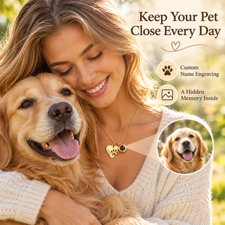 Personalized Pet Photo Projection Necklace