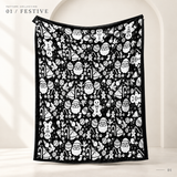 (KIT) DIY Halloween Coloring Blanket with 24 Markers, 150 × 125 cm