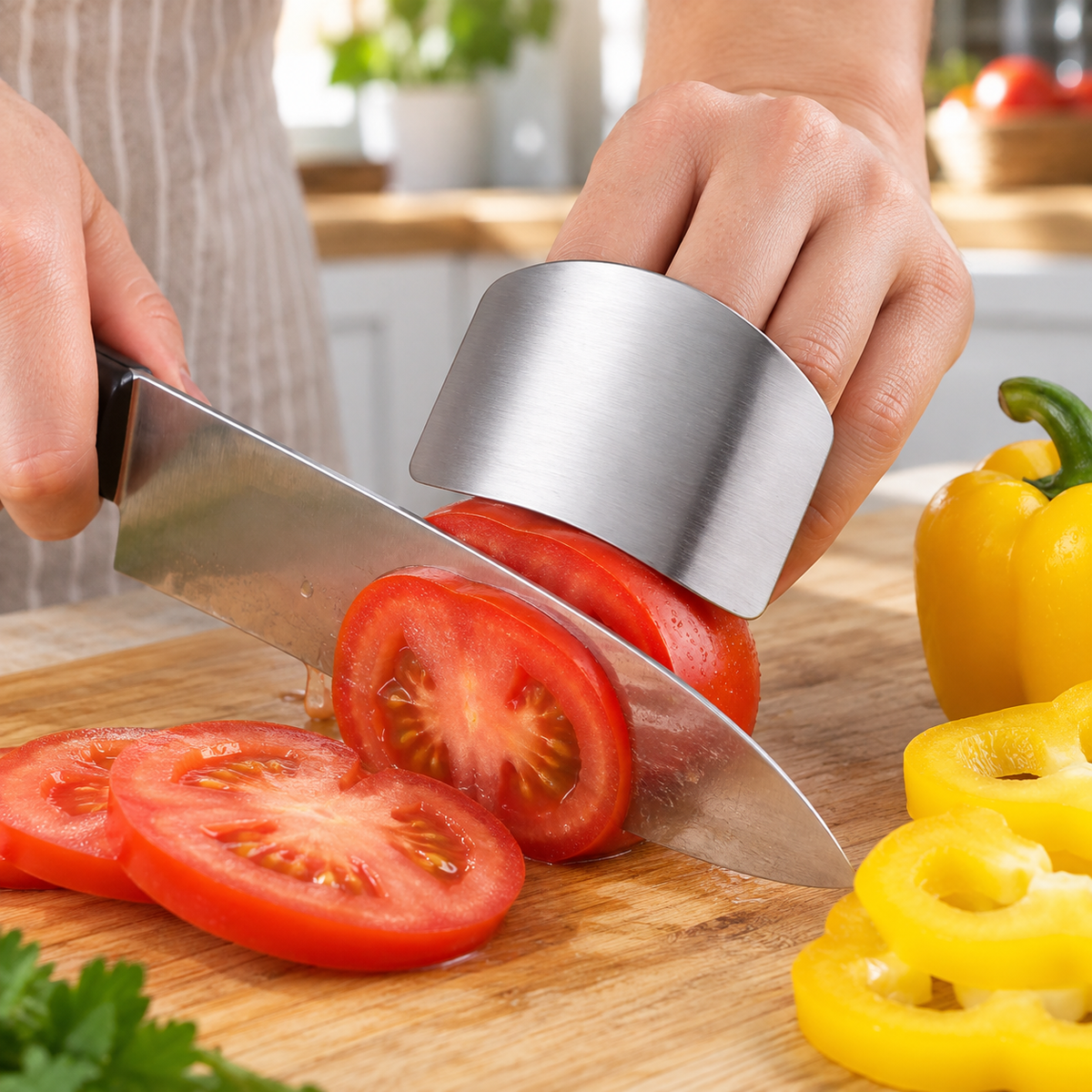 SafeSlice Stainless Steel Finger Guard