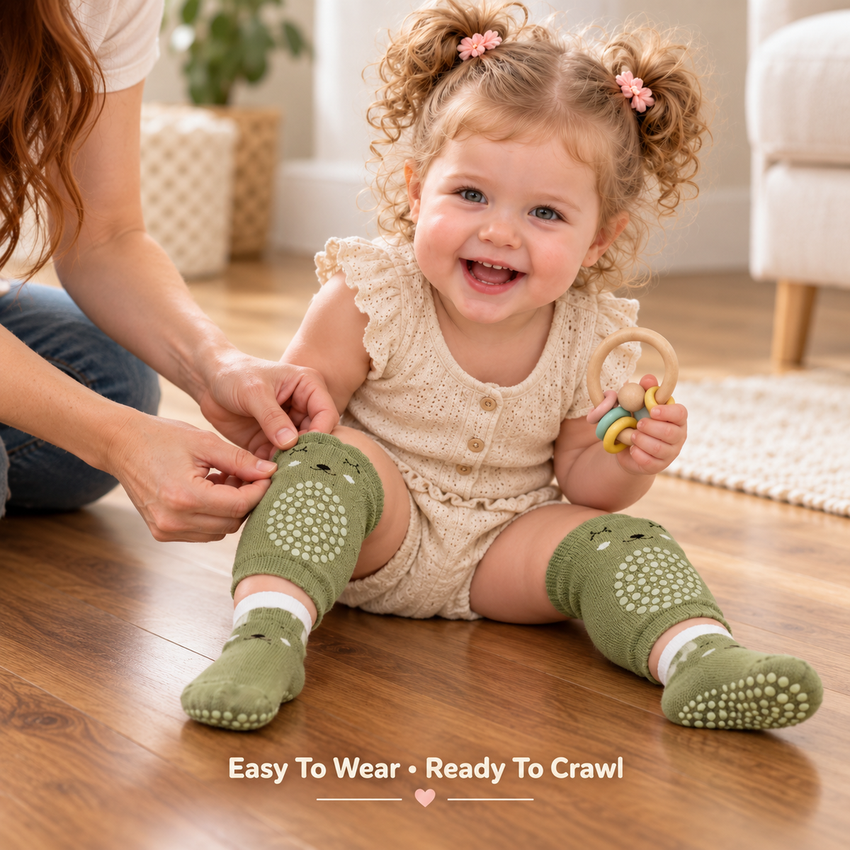 Baby Anti-Slip Knee Pad Socks