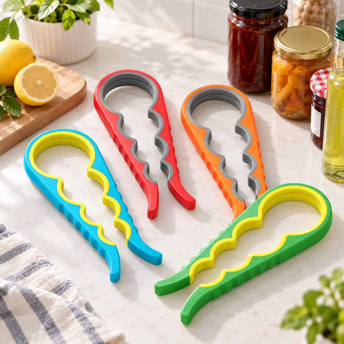 4-in-1 Multi-Size Jar & Bottle Opener