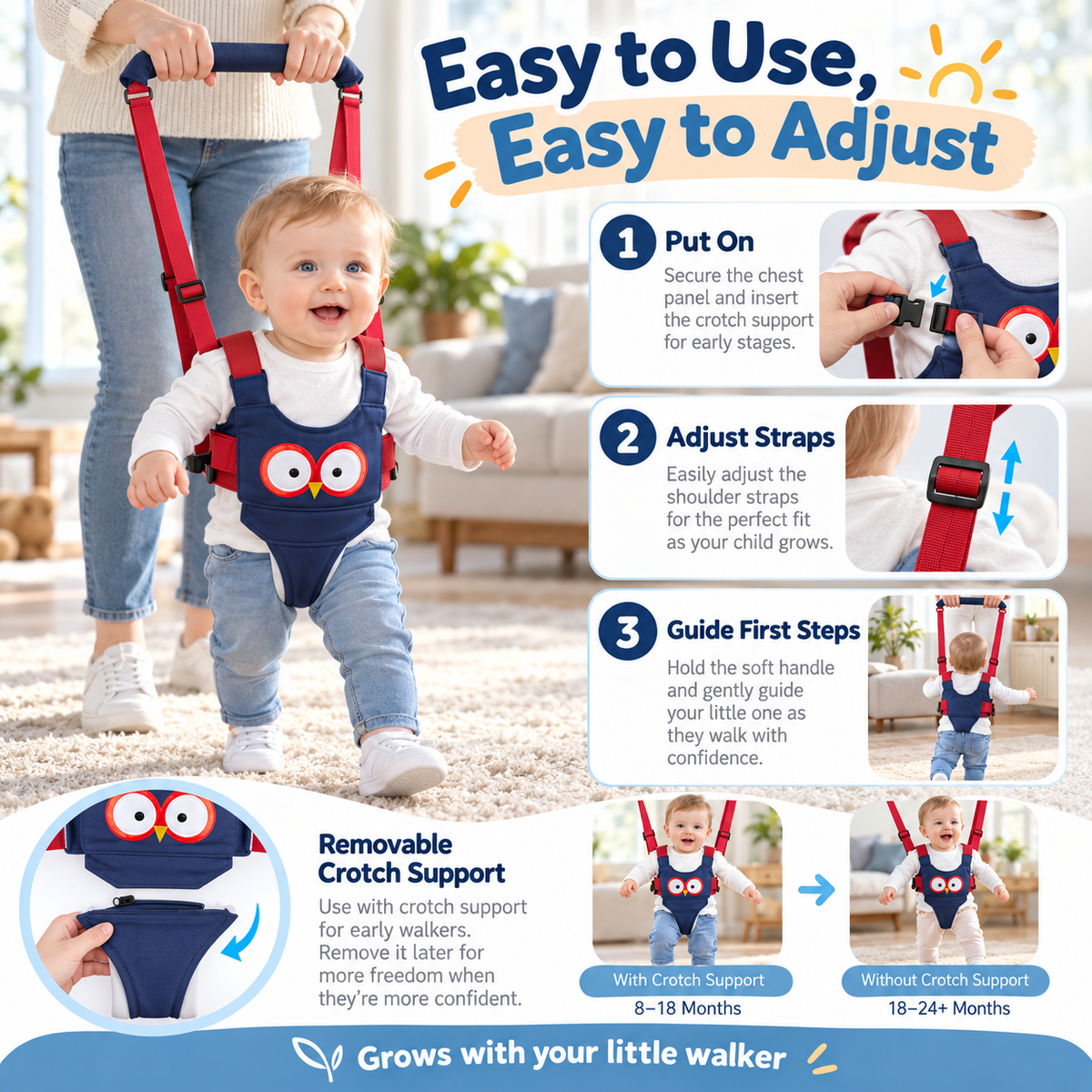Detachable Baby Walking Harness