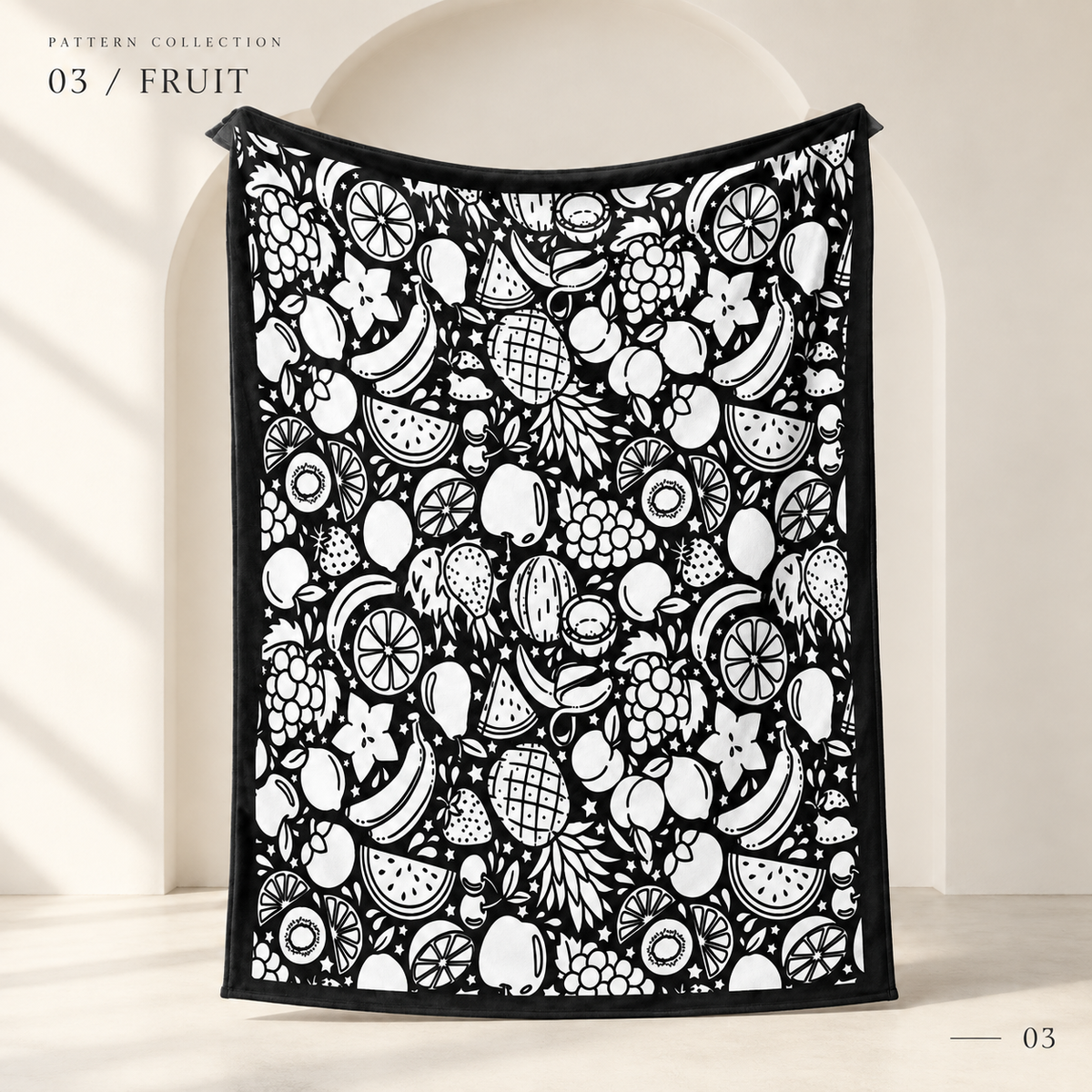 (KIT) DIY Halloween Coloring Blanket with 24 Markers, 150 × 125 cm