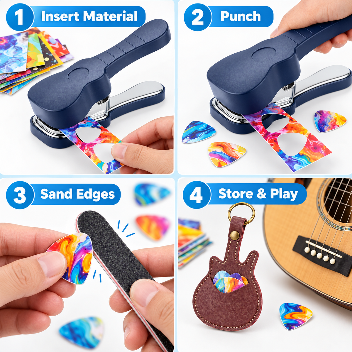 DIY Guitar Pick Maker Punch Kit