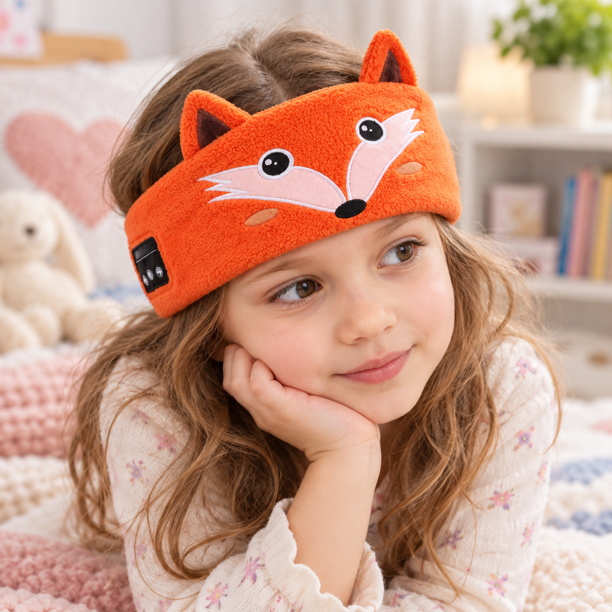 Cartoon Animal Bluetooth Sleep Headband with Built-In Wireless Earphones