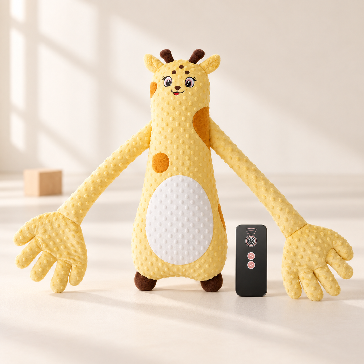 SnuggleTap Baby Soothing Patting Pillow – Remote-Controlled Plush Cuddle Buddy